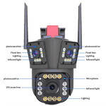 YS-17 PRO 3 KAMERALI ALARMLI 5MP FULL HD AKILLI GÜVENLİK KAMERASI